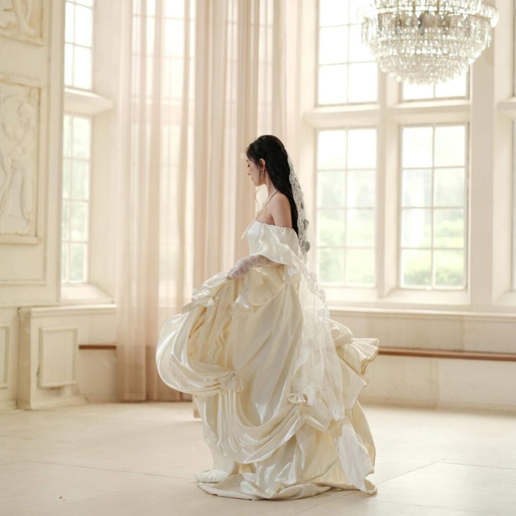 2026 Bridal Fabric Trends & Wedding Dress Care Guide glb